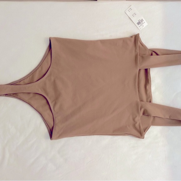 Double-Layered Seamless Fabric Squareneck Bodysuit - Picture 5 of 6